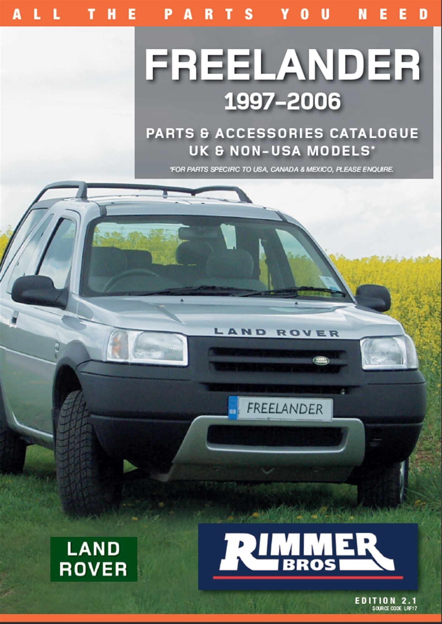 Freelander Catalogue 199706 FREELANDER CAT Rimmer Bros Rimmer Bros
